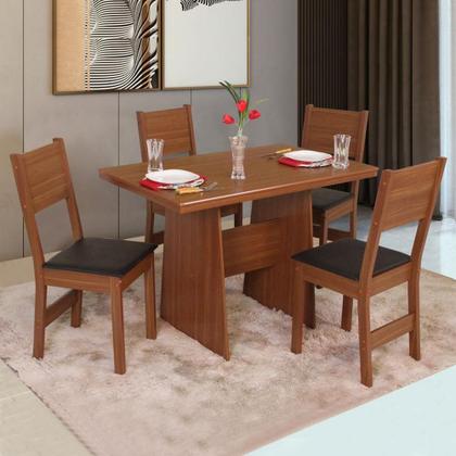 Imagem de Conjunto Mesa Retangular Manuela 4 Cadeiras - São Carlos