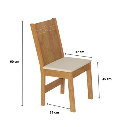Imagem de Conjunto Mesa Retangular Pérola 6 Cadeiras - São Carlos
