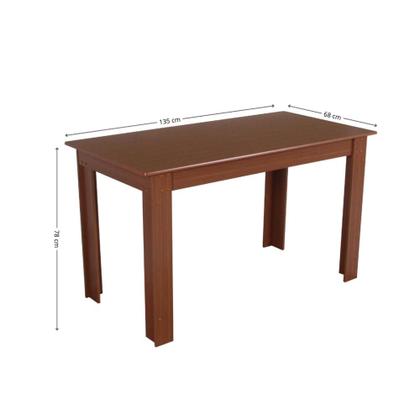 Imagem de Conjunto Mesa Retangular Pérola com 6 Cadeiras - São Carlos