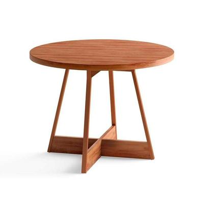 Imagem de Conjunto: Mesa Sala Jantar Átria 1594 Aço c/ Tampo Madeirado 100cm e 4 Cadeiras 1736 Rose/Freijó/Nogal - Rose/Areia - Caramelo - Carraro