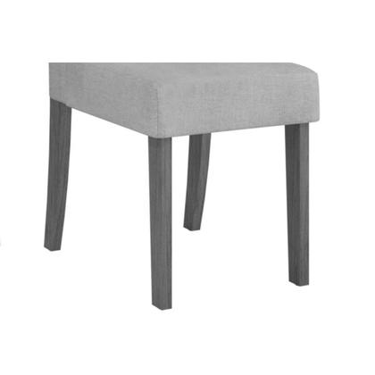 Imagem de Conjunto: Mesa Sala Jantar Itália Tampo Madeirado c/ Vidro Curvo 136x136cm e 8 Cadeiras Julia Freijo/Off White - Suede Kraft - DJ Móveis