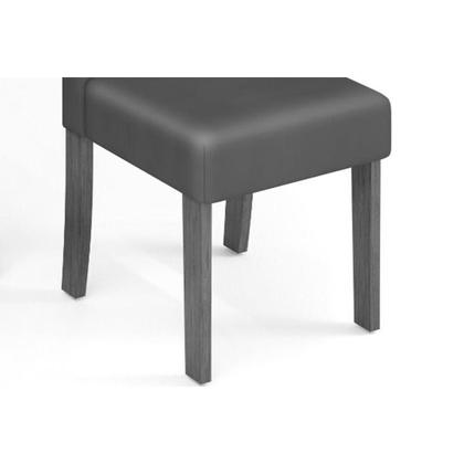 Imagem de Conjunto: Mesa Sala Jantar Italia Tampo Madeirado c/ Vidro Curvo 170x90cm e 4 Cadeiras Zoe Freijo/Off White - Suede Creme - DJ Móveis