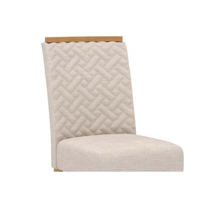 Imagem de Conjunto: Mesa Sala Jantar Yara c/ Tampo Madeirado c/ Vidro Curvo 160x90cm e 6 Cadeiras Malu Nature/Suede Light Marrom Amendoa - Henn