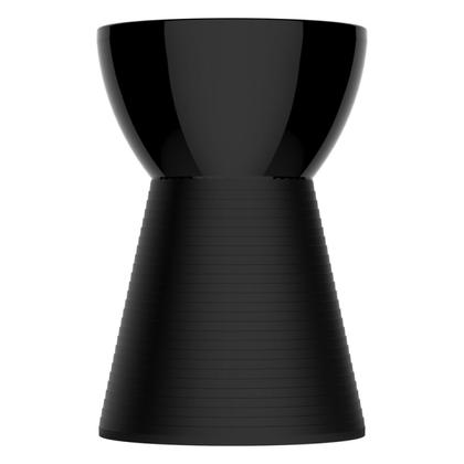 Imagem de Conjunto Mesa Tampo Polipropileno 60cm e 3 Banquetas Fit Grifit Preto