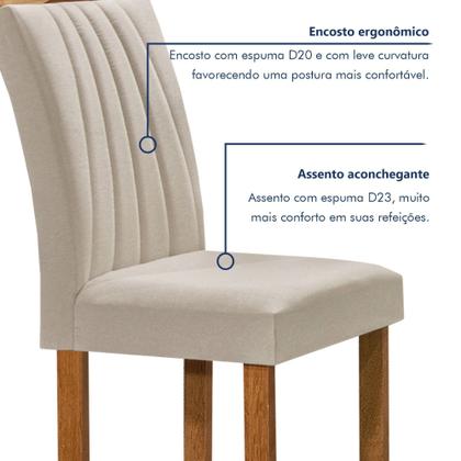 Imagem de Conjunto Mesa Tampo Redondo Plus Vidro Kansas 100cm 4 Cadeiras Arizona