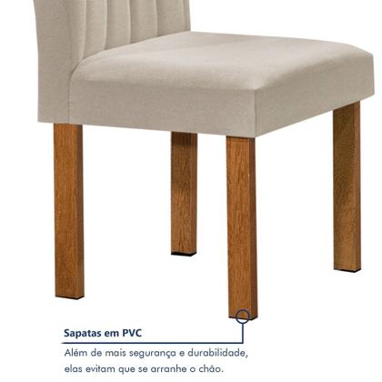 Imagem de Conjunto Mesa Tampo Redondo Plus Vidro Kansas 100cm 4 Cadeiras Arizona