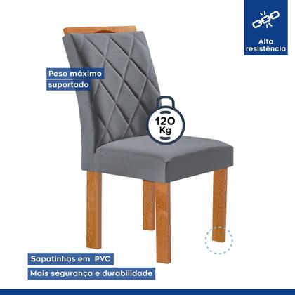 Imagem de Conjunto Mesa Tampo Redondo Plus Vidro Kansas 100cm 4 Cadeiras Arthus