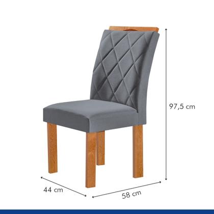 Imagem de Conjunto Mesa Tampo Redondo Plus Vidro Kansas 100cm 4 Cadeiras Arthus