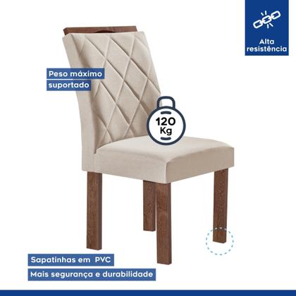 Imagem de Conjunto Mesa Tampo Smart Plus Kyra 120cmx90cm 4 Cadeiras Arthus