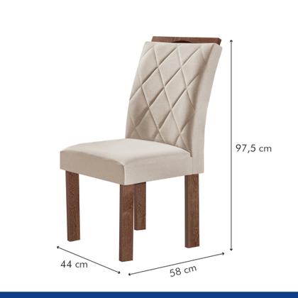 Imagem de Conjunto Mesa Tampo Smart Plus Kyra 120cmx90cm 4 Cadeiras Arthus