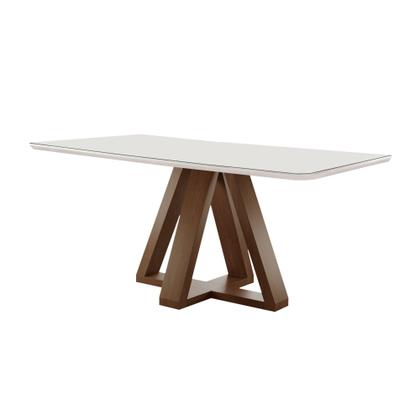 Imagem de Conjunto Mesa Tampo Smart Plus Vidro Kyra 120cmx90cm 4 Cadeiras Canela