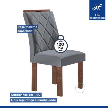 Imagem de Conjunto Mesa Tampo Smart Plus Vidro Kyra 170cmx90cm 6 Cadeiras Arthus