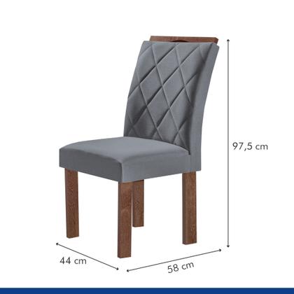Imagem de Conjunto Mesa Tampo Smart Plus Vidro Kyra 170cmx90cm 6 Cadeiras Arthus