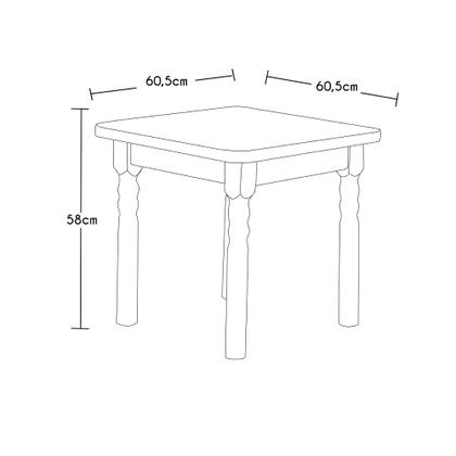 Imagem de Conjunto Mesinha Infantil Branca com 2 Cadeiras Kids Mogno - Straub Web