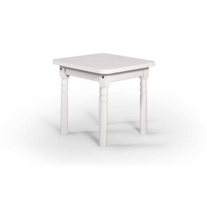 Imagem de Conjunto Mesinha Infantil Branca com 4 Cadeiras Kids Mogno - Straub Web