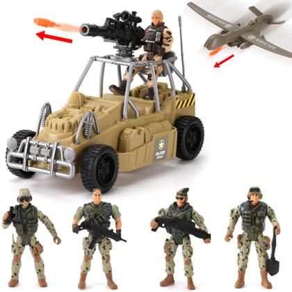 Conjunto Militar Liberty Imports Army Men - 26 Unidades com