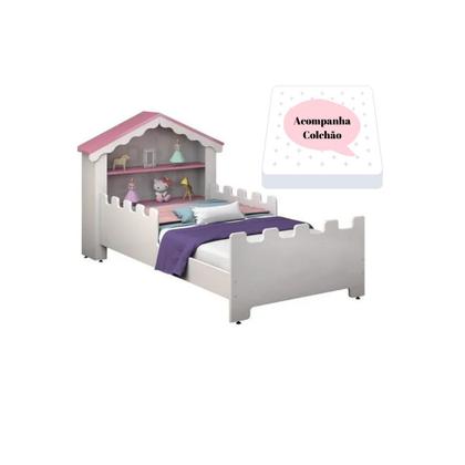 Imagem de Conjunto Mini Cama E Colchão Magia Infantil Quarto Menina