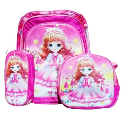 Imagem de Conjunto Mochila Infantil + Lancheira + Estojo - Yoo Lucki