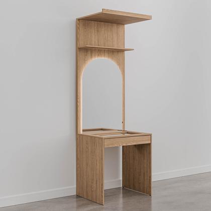 Imagem de Conjunto Modulado 4 Peças Cabideiro, Penteadeira, Nichos e Sapateira Joy CabeCasa MadeiraOriginals