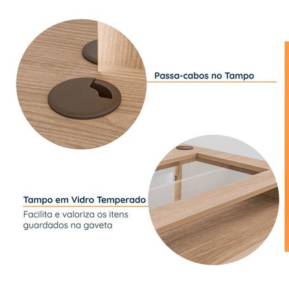 Imagem de Conjunto Modulado 4 Peças Cabideiro, Penteadeira, Nichos e Sapateira Joy CabeCasa MadeiraOriginals