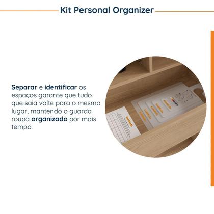 Imagem de Conjunto Modulado Infantil 2 Peças com 4 Portas 2 Gavetas com Nichos e Sapateira Joy Kids CabeCasa MadeiraMadeira Verde/Avena