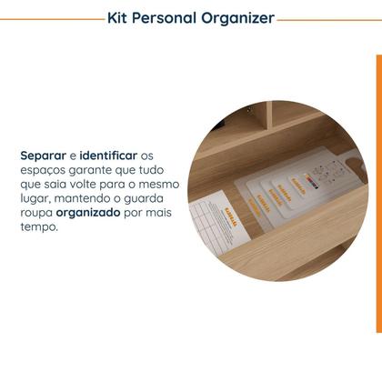 Imagem de Conjunto Modulado Infantil de Canto 3 Peças 6 Portas Nicho com 2 Gavetas e Sapateira Joy Kids CabeCasa MadeiraMadeira Salmão/Avena