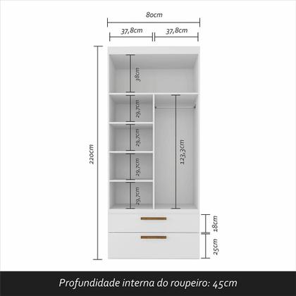 Imagem de Conjunto Modulado Infantil Joy Com Escrivaninha E Cômoda Bco/fre - M.a