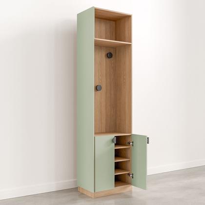 Imagem de Conjunto Modulado Joy 3 Peças Cabideiros, Nicho com 2 Gavetas e Sapateira CabeCasa MadeiraOriginals