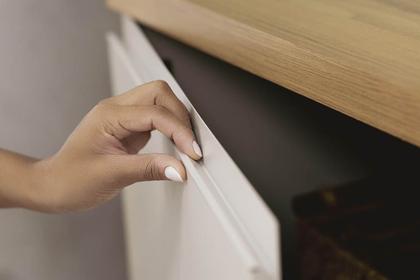 Imagem de Conjunto Modular 238cm para TV com Rack + Painel + 1 Módulo Lateral São Paulo Linea Brasil - Tauari/Off White Fosco