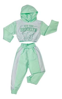 Imagem de Conjunto Moletom Blogueirinha Menina Infantil Roupa De Frio