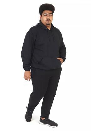 Imagem de Conjunto Moletom Canguru Masc Plus Size