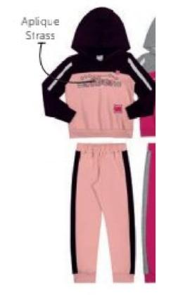 Imagem de Conjunto Moletom Com Capuz Fechado menina