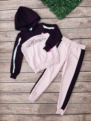 Imagem de Conjunto Moletom Com Capuz Fechado menina