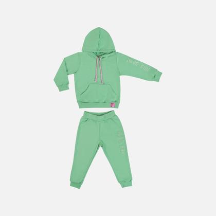 Imagem de Conjunto Moletom Com Capuz Infantil Menina Have Fun 29403 Verde