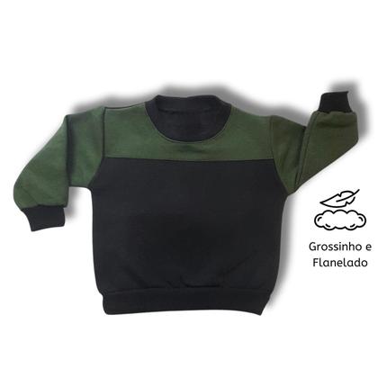 Imagem de Conjunto Moletom de Frio Infantil Grosso Menino Bebe Unissex