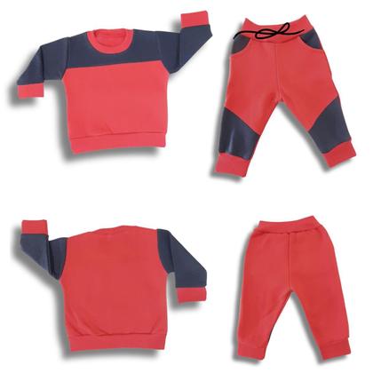 Imagem de Conjunto Moletom de Frio Infantil Grosso Menino Bebe Unissex