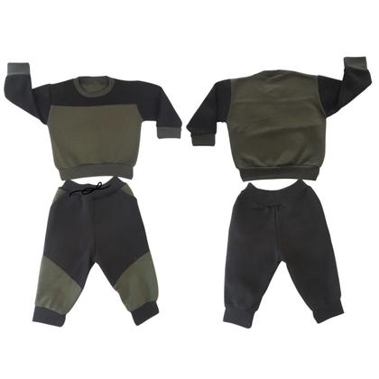 Imagem de Conjunto Moletom de Frio Infantil Grosso Menino Bebe Unissex