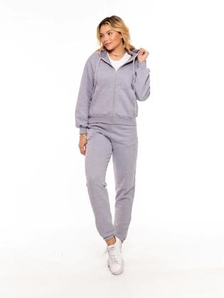 Imagem de Conjunto Moletom Feminino com Capuz e Calça Jogger  Roupa de Frio Casual Confortável para Inverno, Academia, Viagem e D