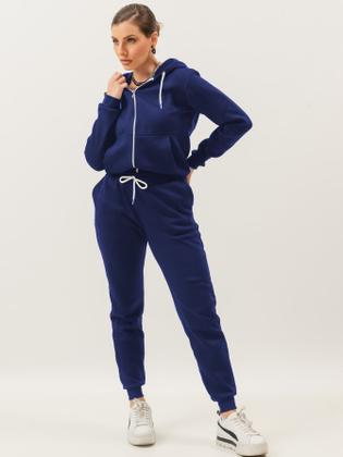 Conjunto Moletom Feminino Roupas De Frio Feminina Blusa Canguru