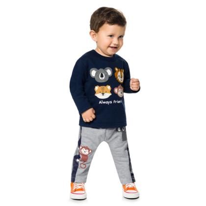 Imagem de Conjunto Moletom Flanelado Infantil Masculino KYLY