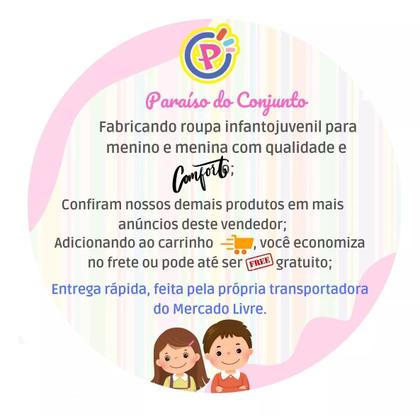 Imagem de Conjunto Moletom Flanelado Infantil Menino Blusa Com Capuz
