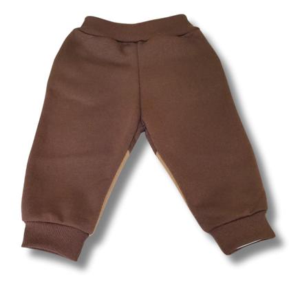 Imagem de Conjunto Moletom Infantil Bebê Peluciado Flanelado Roupa Inverno Abrigo Unissex Menino Kit 2 peças