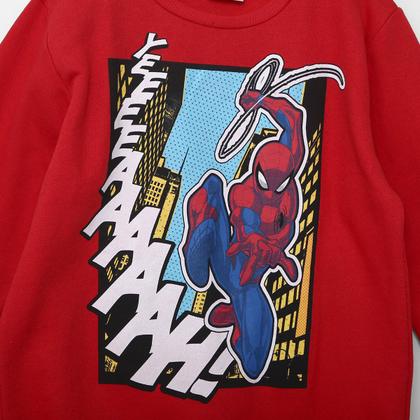 Imagem de Conjunto Moletom Infantil Longo Marvel Spider Man Menino