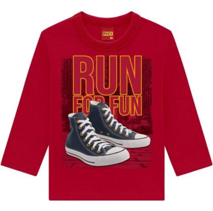 Imagem de Conjunto Moletom Kyly Run for fun Vermelho/Marinho Cód: 122