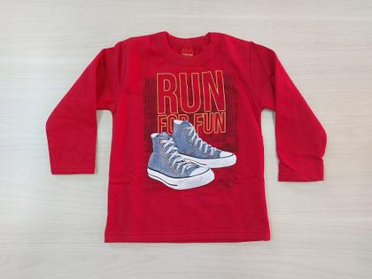 Imagem de Conjunto Moletom Kyly Run for fun Vermelho/Marinho Cód: 122