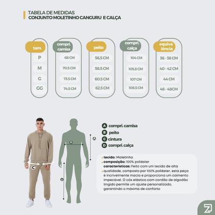 Imagem de Conjunto moletom masculino blusa com capuz e calça