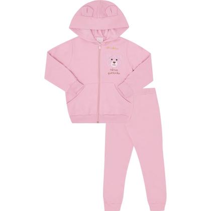 Imagem de Conjunto Moletom Menina com Capuz Pulla Bulla Ref. 50233