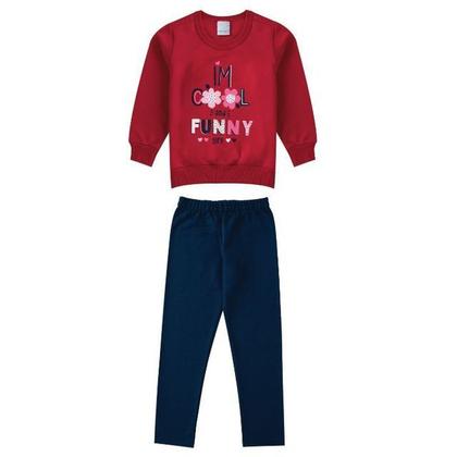 Imagem de Conjunto Moletom Menina Infantil 10 ao 18 Malwee Ref. 091472