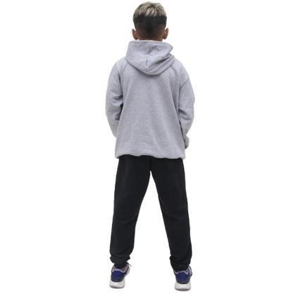 Imagem de Conjunto Moletom Menino Infantil Estampado Casaco de Frio Com Capuz e Calça Lisa Macia