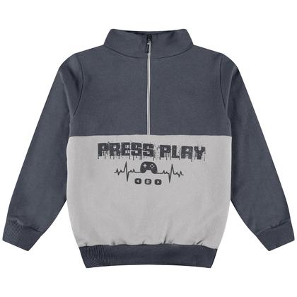Imagem de Conjunto Moletom peluciado Infantil Masculino Gola Olimica